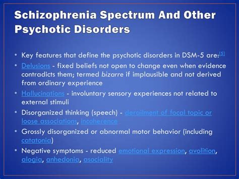 The diagnoses included in this chapter are bipolar I <b>disorder</b> , bipolar II <b>disorder</b> , cyclothymic. . Unspecified schizophrenia spectrum and other psychotic disorder